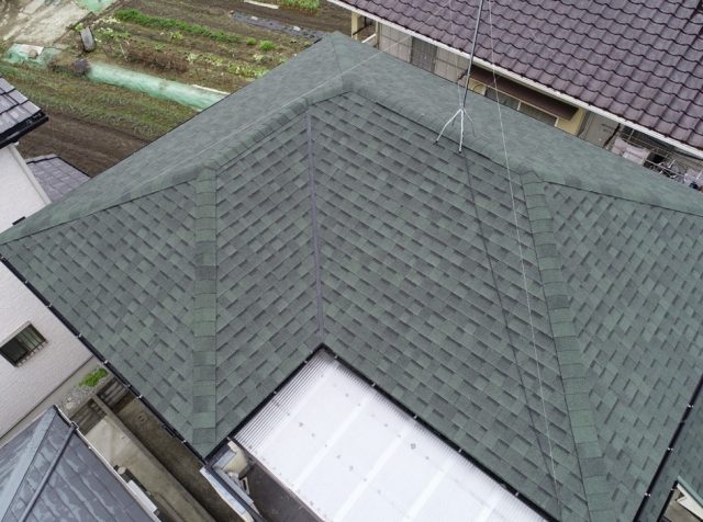 加古川市のリッジウェイで完成した新しい屋根住宅